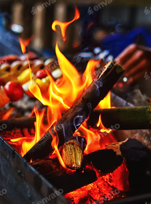 Preview: Flame of fire. Burning moats