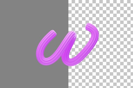 Preview: Creamy W 3D Icon