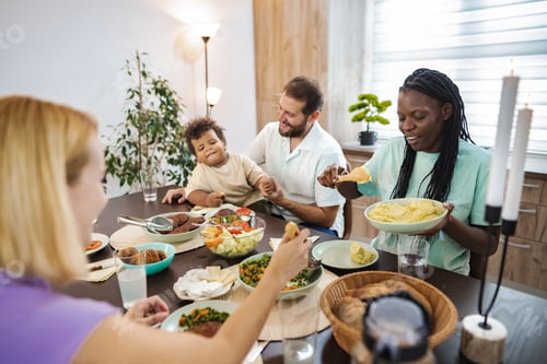 Preview: Family gathers joyfully for a home-cooked meal together