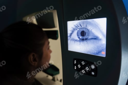 Preview: Peripheral vision test with perimetry for early glaucoma detection in clinic