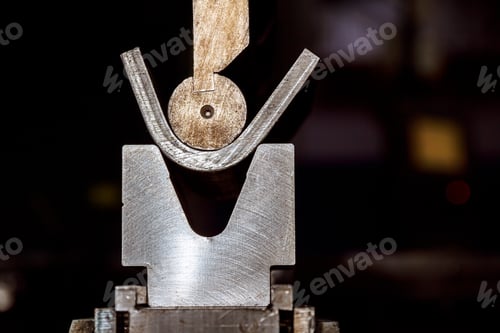 Preview: Metal Bending in Industrial Workshop Machine