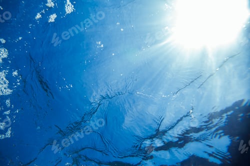 Preview: abstract underwater sea light background