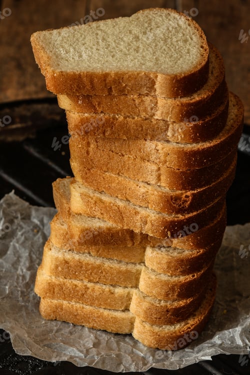 Preview: White Bread - Square Slices