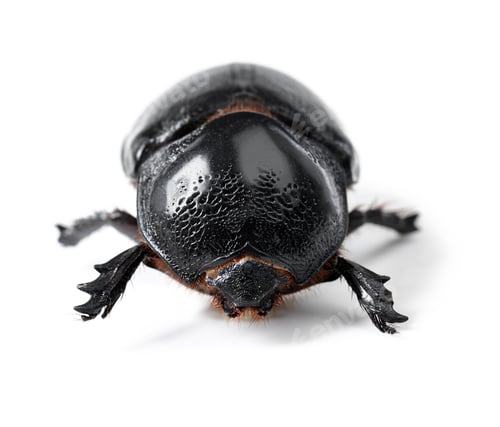 Preview: The toughest beetle around. Closeup of a rhinoceros beetle.