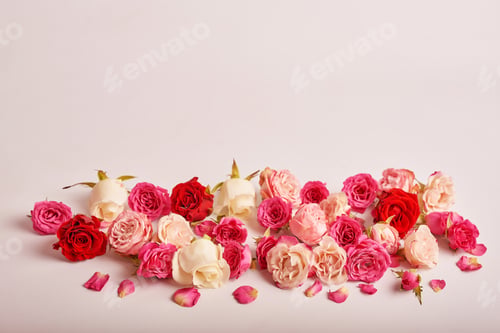 Preview: Spring flowers background. Mother's Day. International Women's Day card