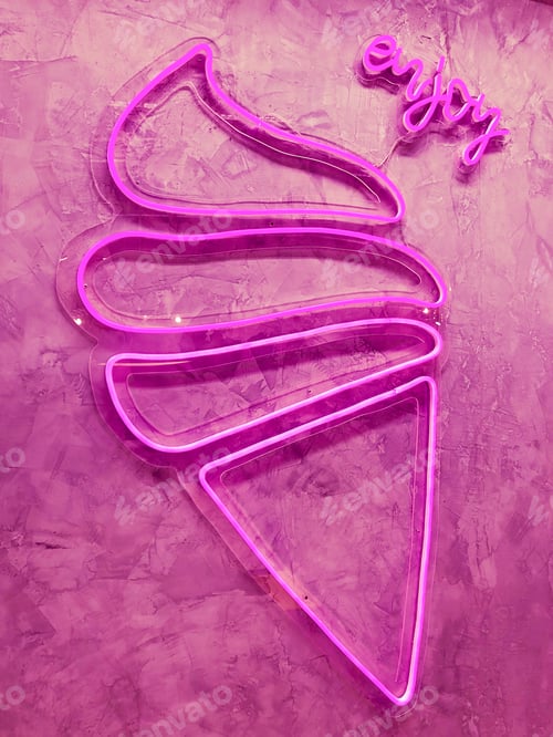 Preview: Ice cream neon sign