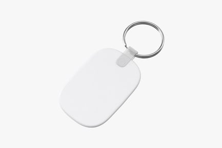 Preview: Blank White Key Chain - Promotional Accessory