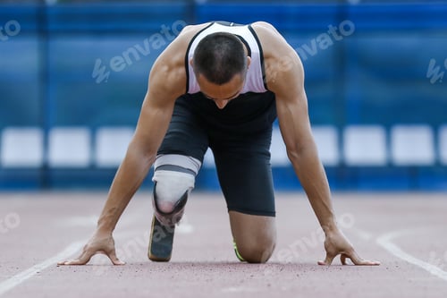Preview: Start position of athlete with handicap