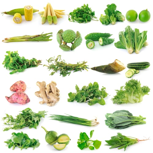 Preview: fresh vegetable on white background