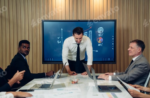 Preview: Group of professional business people are working and brainstorming discussed.