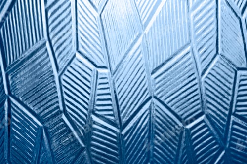 Preview: Glass with decorative abstract pattern