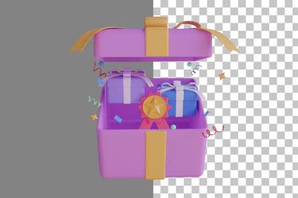 Preview: Open Gift 3D Icon