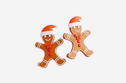 Preview: Gingerbread 3D Icon for Winter and Christmas