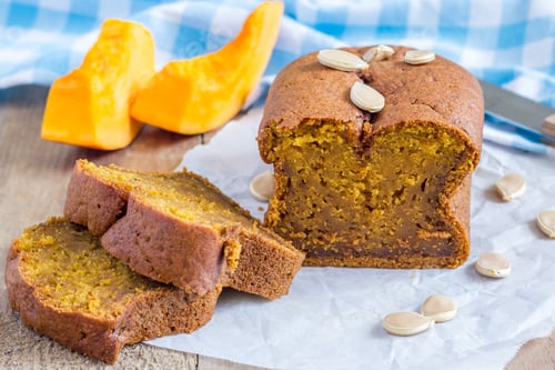Preview: Loaf of fresh baked homemade pumpkin bread