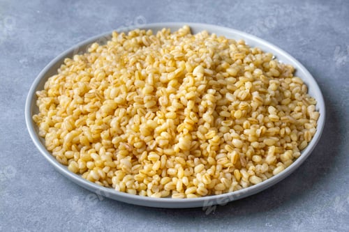 Preview: Head bulgur pilaf - whole bulgur wheat. Turkish name; Soganli bulgur pilavi or basbasi bugday pilavi