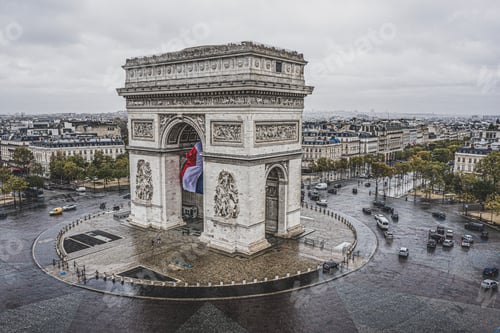Preview: Arc de Triomphe from the sky, Paris