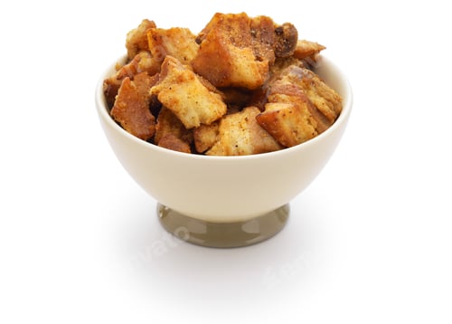Preview: homemade Grattons (pork rind with fat confit ), French Lyonnais snack