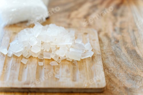 Preview: Natural glycerin cut to create artisan soaps