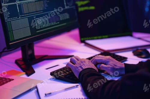 Preview: Programmer Typing Codes On Computer