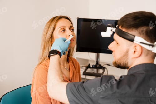 Preview: Otolaryngologist completes nasal assessment before endoscopy