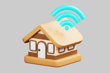 Preview: Cartoon home wifi router