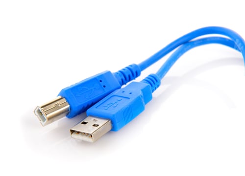 Preview: USB cable isolated on white