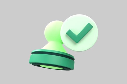Preview: Checkmark approval stamp