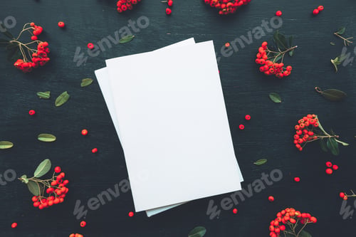 Preview: Hardcover book cover design mock up top view