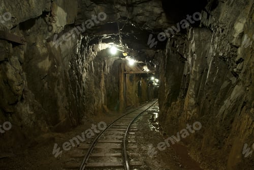 Preview: underground tunnel in a copper mine