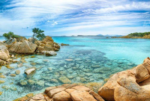 Preview: Unbelivable view of Capriccioli beach in Costa Smeralda.