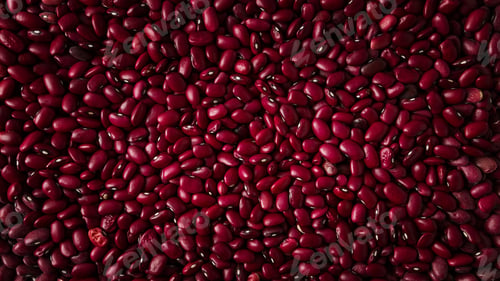 Preview: Red beans, close-up, top view, raw, food background,