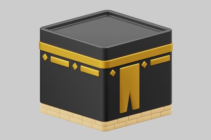 Vorschau: Würfel mit goldenen Akzenten.