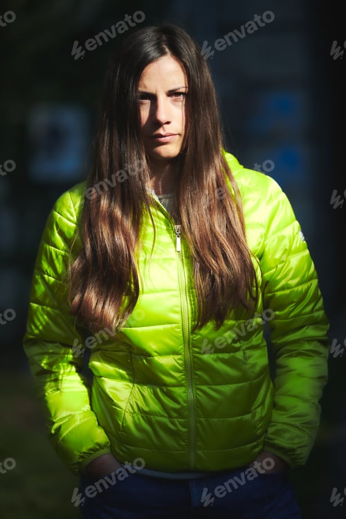Preview: Portrait of a beautiful caucasian girl