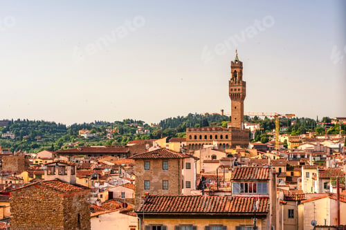 Preview: Beautiful cityscape of Florence at sunset