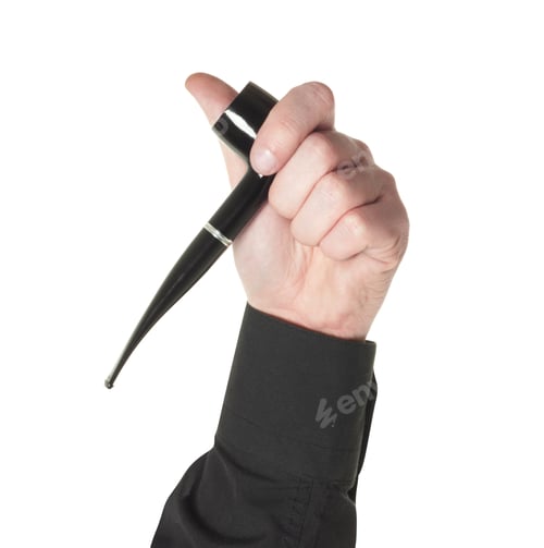 Preview: black tobacco pipe color image isolated