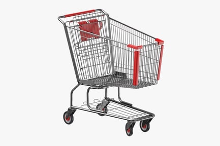 Preview: Supermarket Shopping Cart with Child Seat
