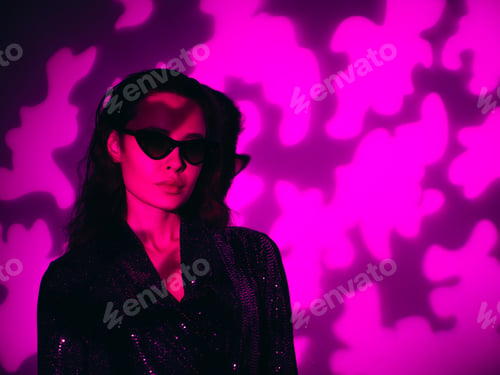 Preview: Young fashion woman posing in studio