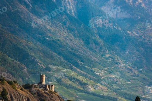 Preview: Swiss Town in the Alps, Switzerland, Europe