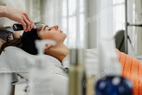 Preview: Spa Treatment Session for Skin Care at a Refreshing Wellness Center in the Morning