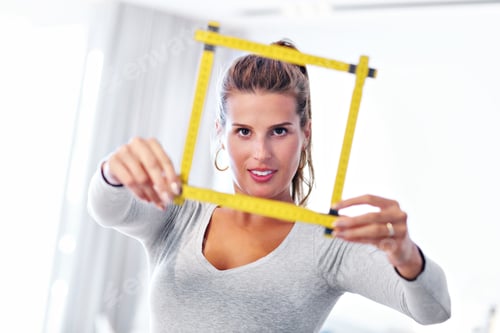 Preview: Mature woman doing home improvements