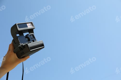 Preview: Retro camera, photo shooting on retro camera