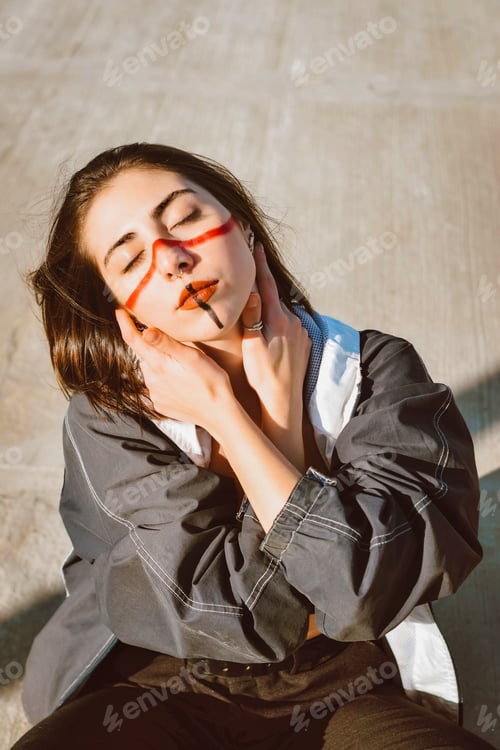 Preview: Portrait of young hot woman posing