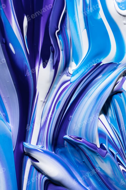 Preview: Smears of violet and blue paint