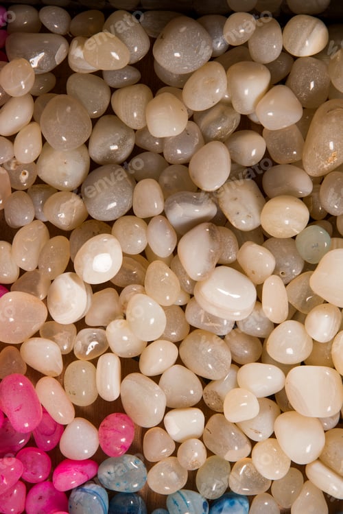 Preview: Natural texture colorful pebbles background
