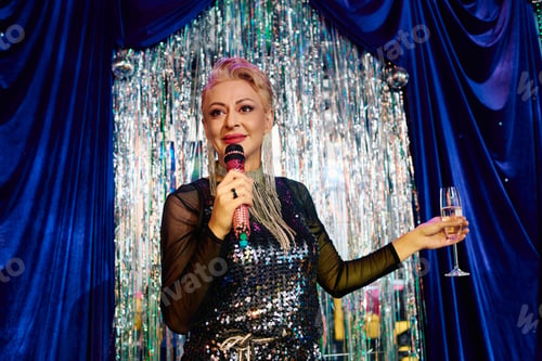 Preview: Bold drag queen captivates audience during vibrant holiday show performance