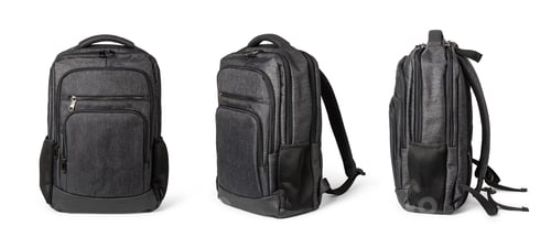 Preview: textile backpack isolated on white