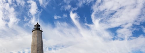 Preview: Panoramic view on a lighthouse on the Atlantic Ocean Coast