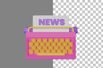 Preview: Typewriter 3D Icon