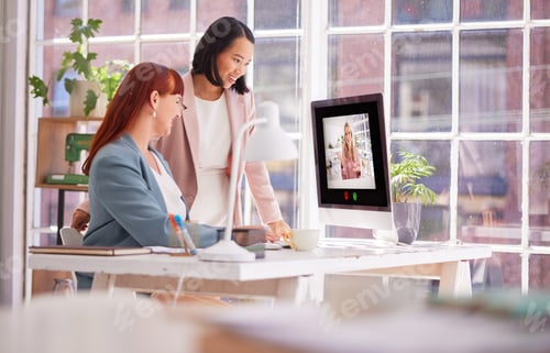 Preview: Video call, online meeting and planning with business people and computer for consulting, conferenc