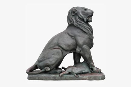 Preview: Lion's Dominance: Sculpture with Prey